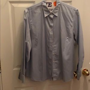 Lands end classic blue button down.